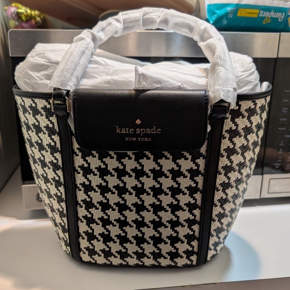 Kate Spade Houndstooth Tote NWT